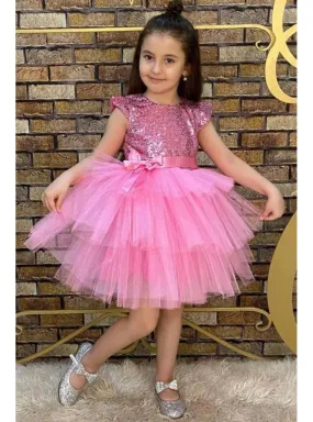 Pink - Girls` Evening Dress