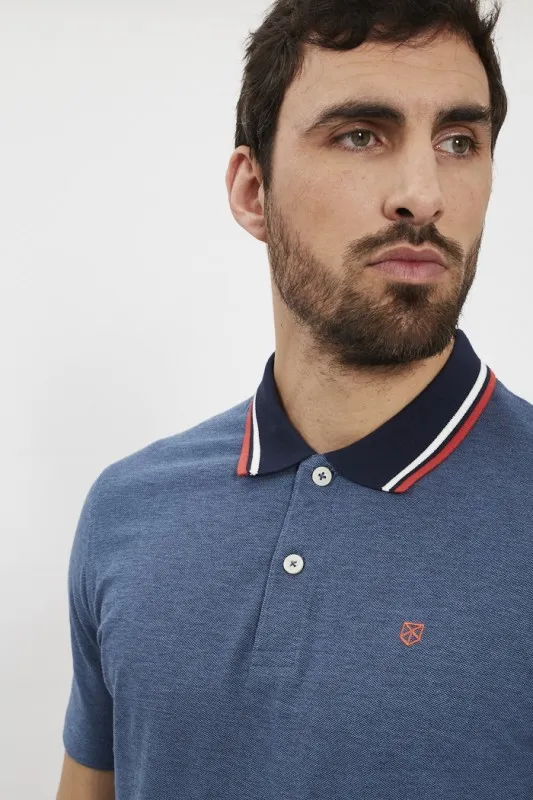 Polo bleu