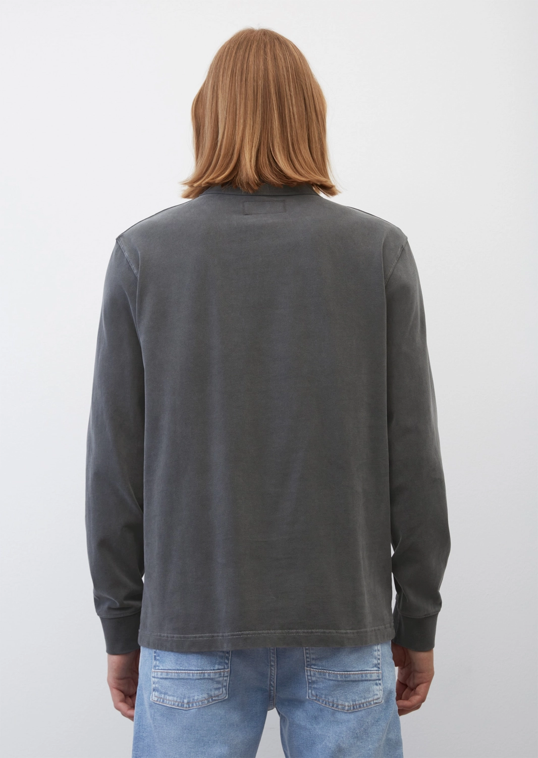 Polo Marc O'Polo Homme 228223655004 Gray Pin