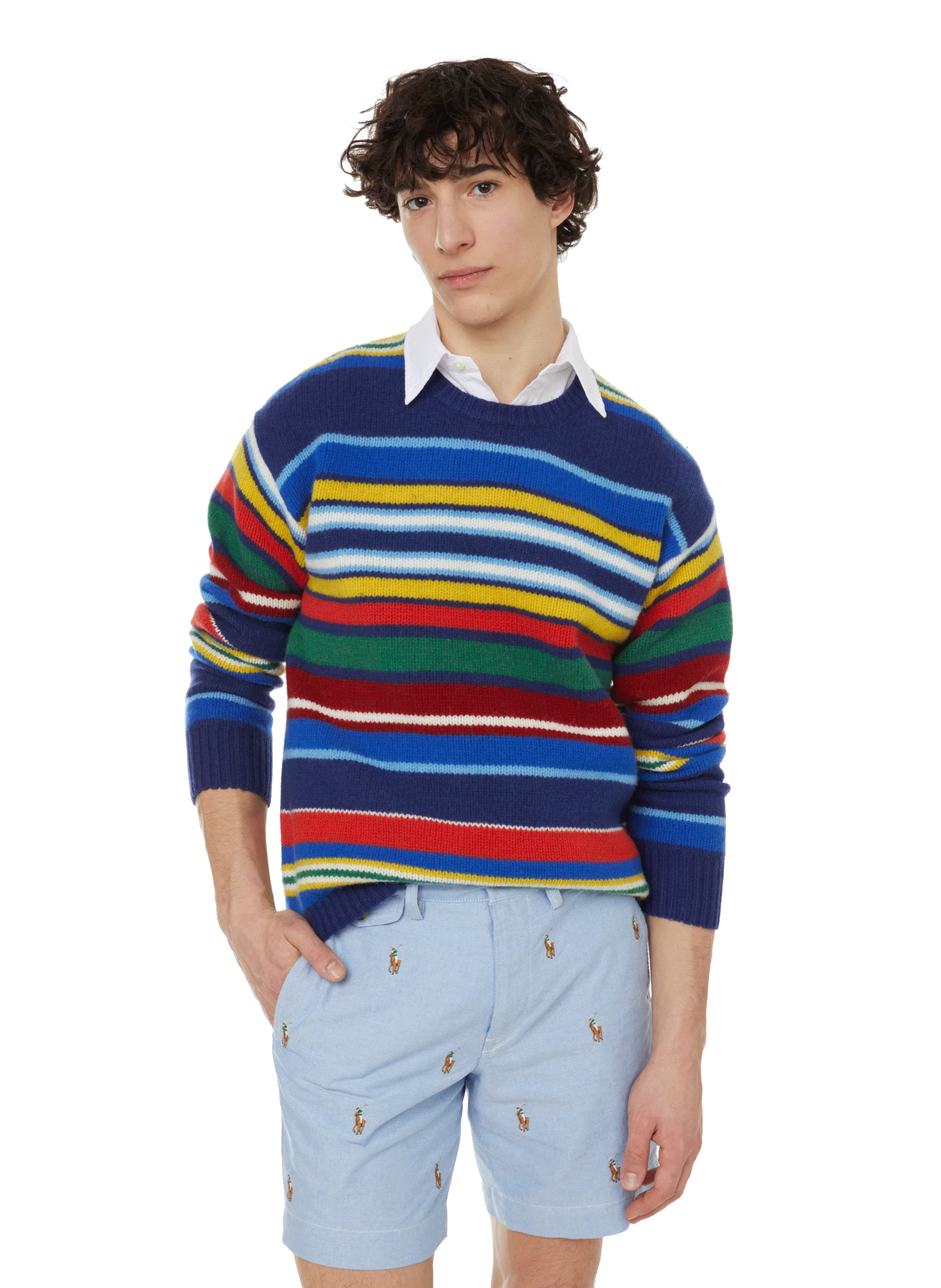 POLO RALPH LAUREN  Pull rayé en laine - Multicolore