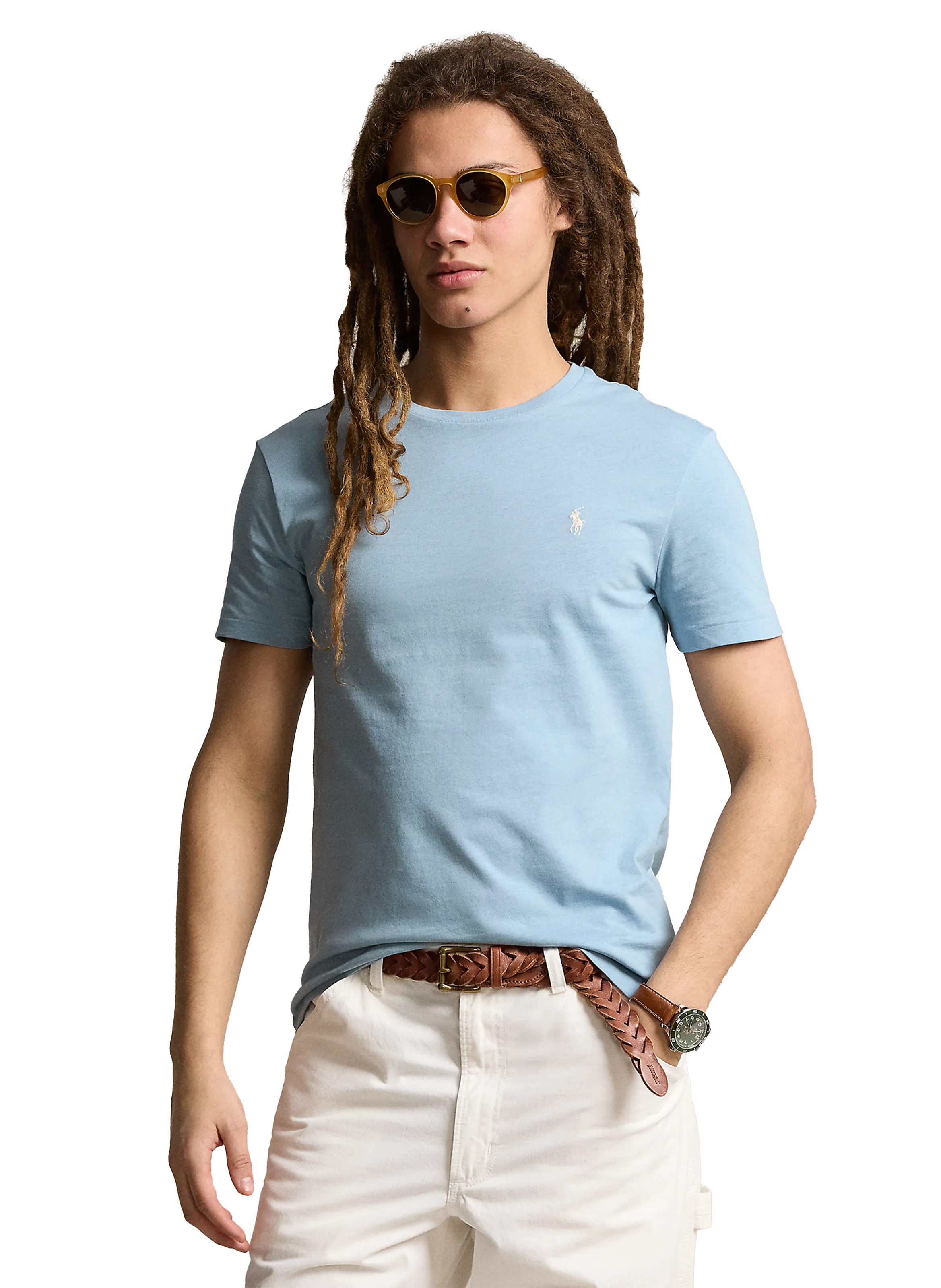 POLO RALPH LAUREN  T-shirt Polo en coton - Bleu