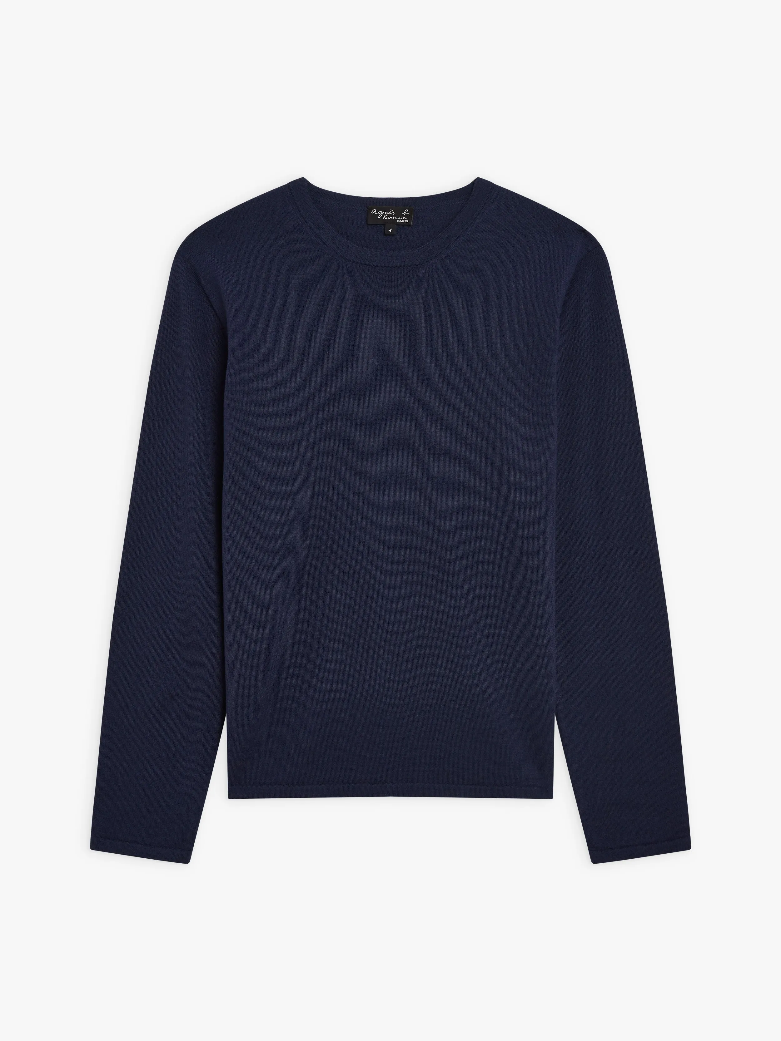 pull Park en laine mérinos bleu foncé