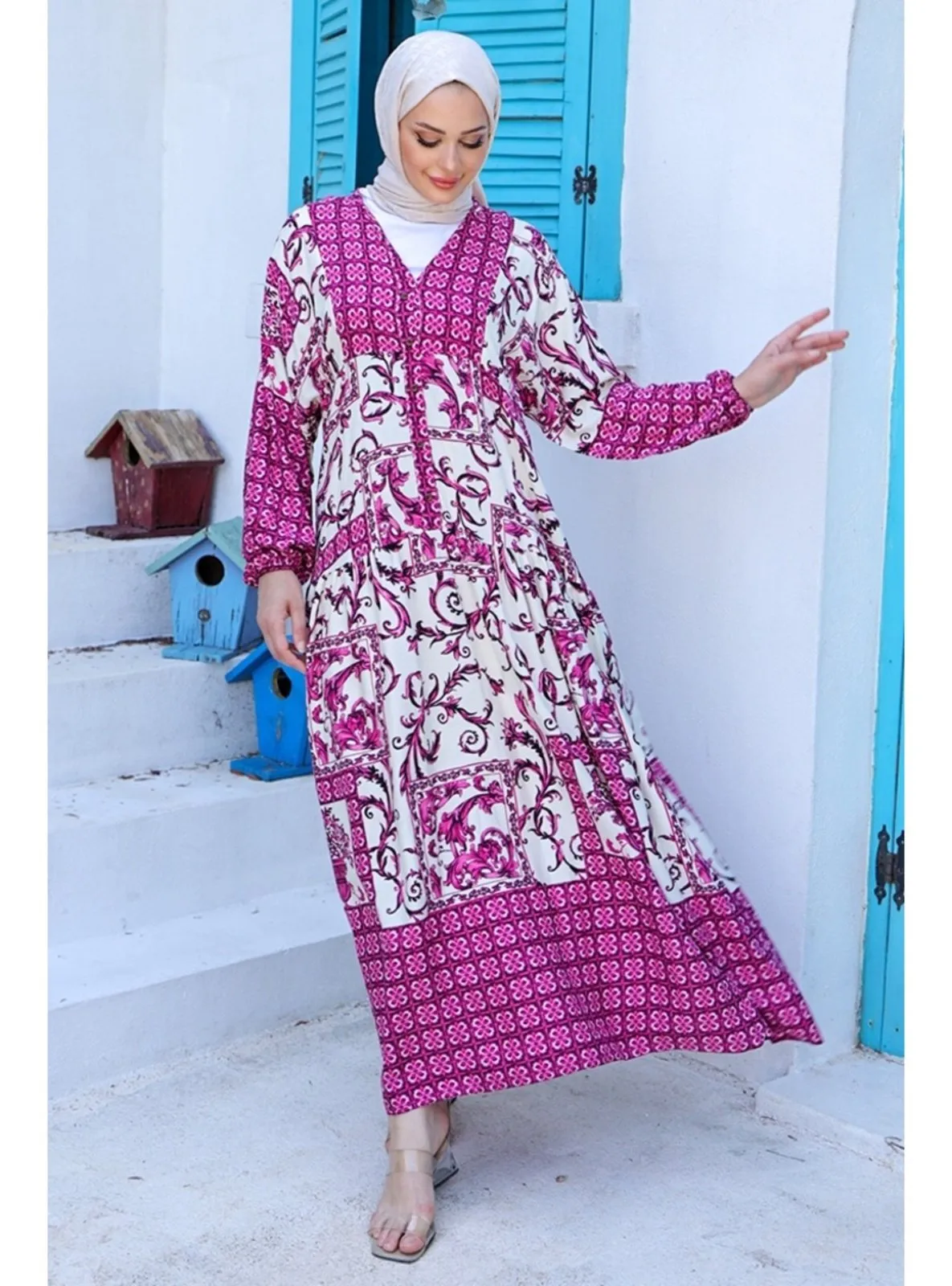 Purple - Modest Dress