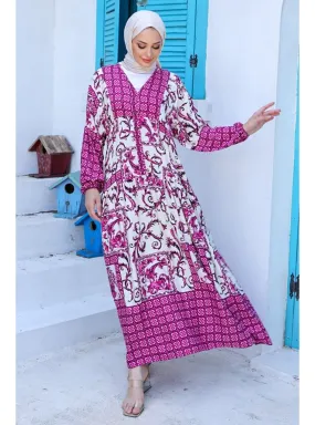 Purple - Modest Dress