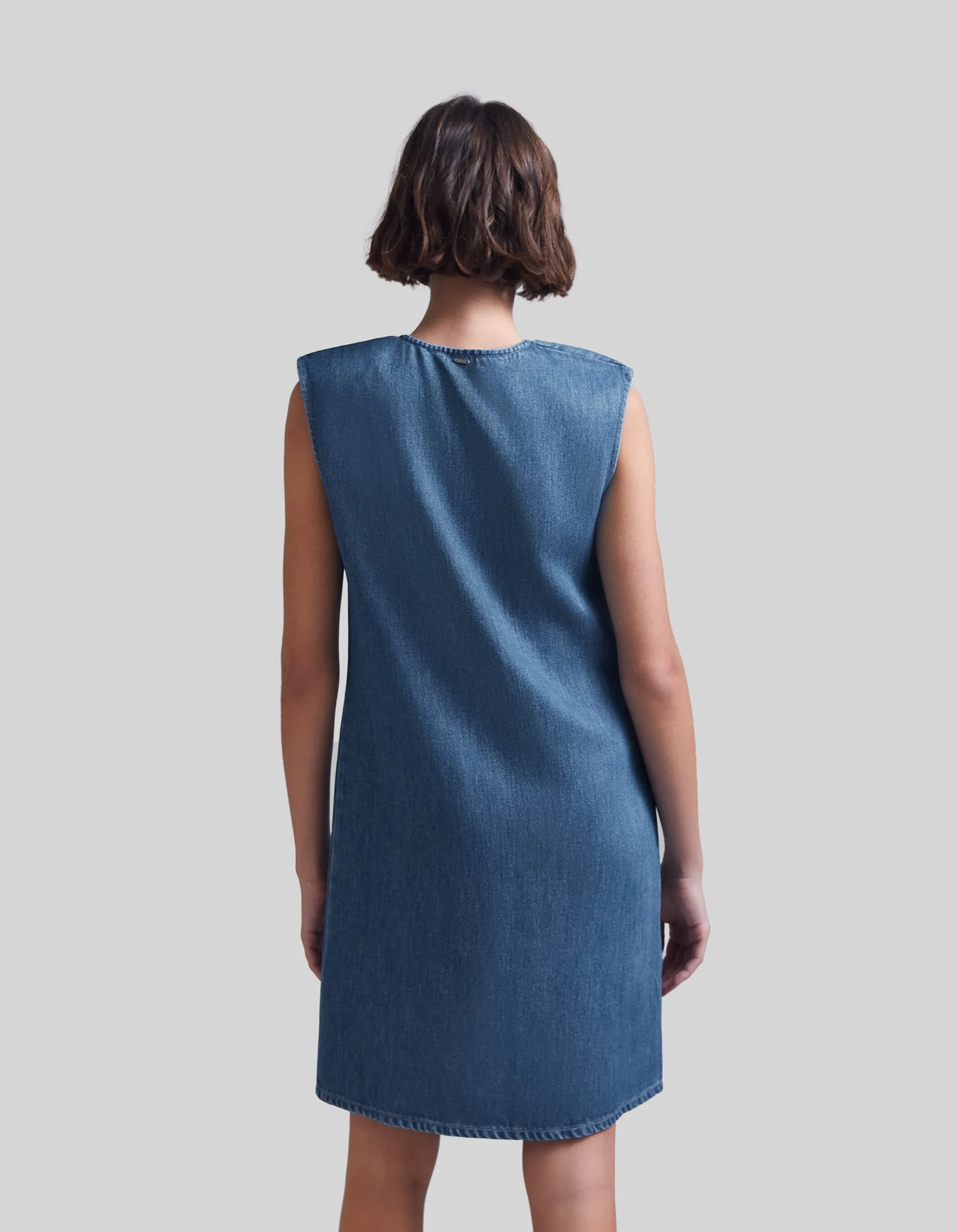 Robe ample bleu azur en Lyocell® Femme