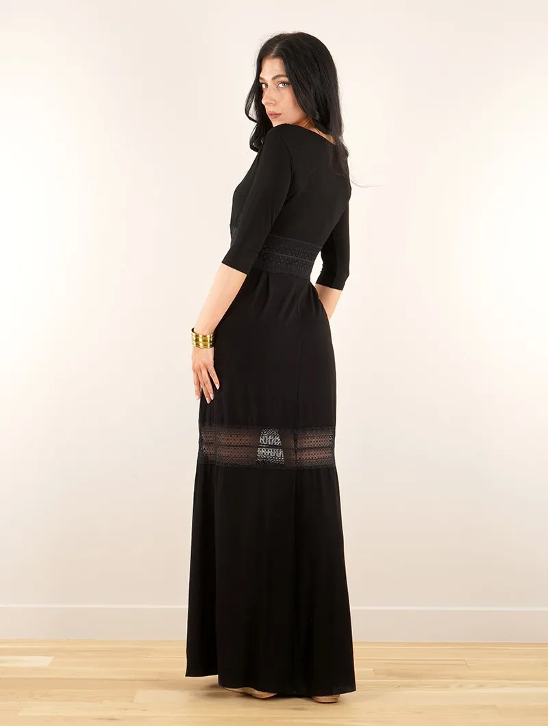 Robe longue boutonnée 