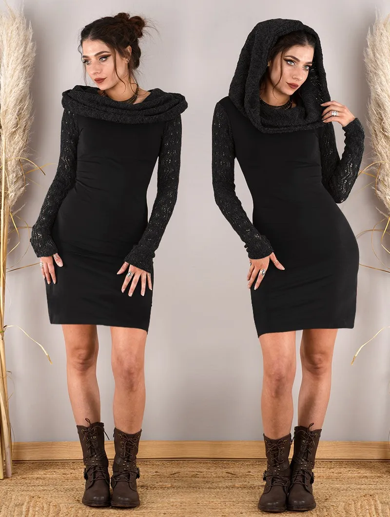 Robe manches longues crochet 