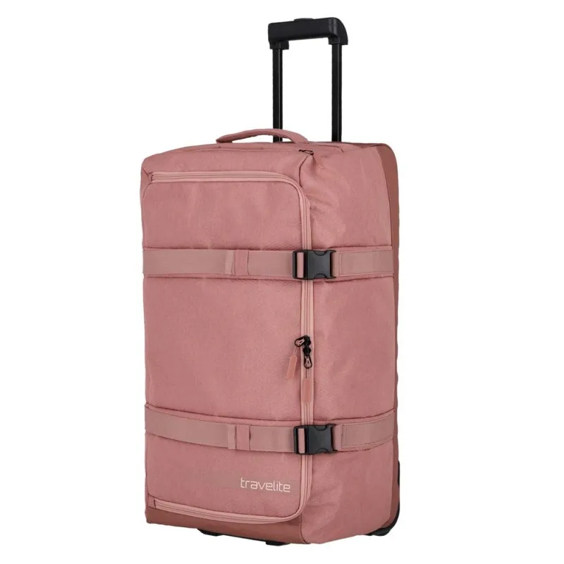 Sac de voyage à roulettes L TRAVELITE "Kick Off" rose | Planetebag.com