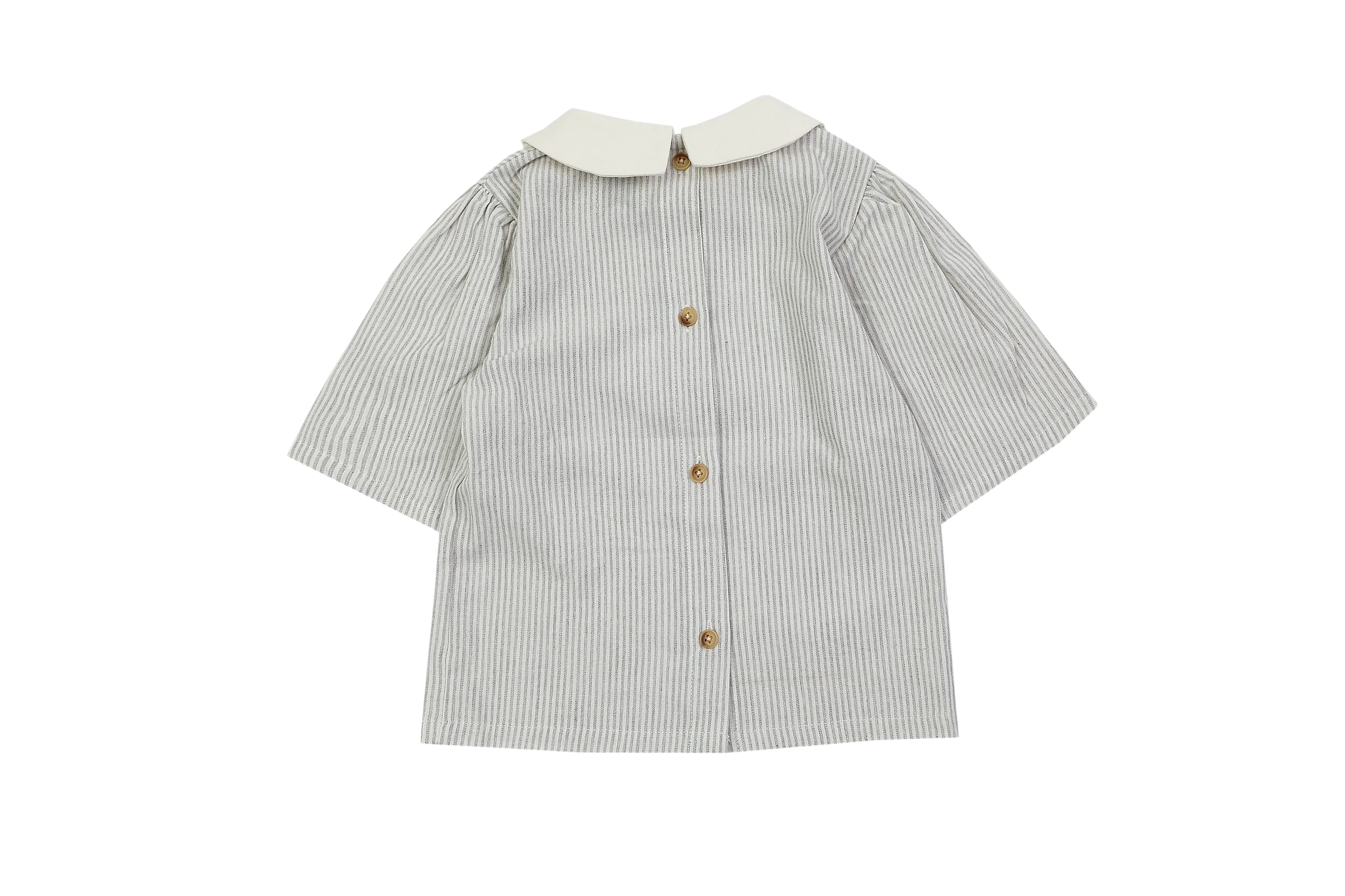 San Blouse | Light Grey Striped