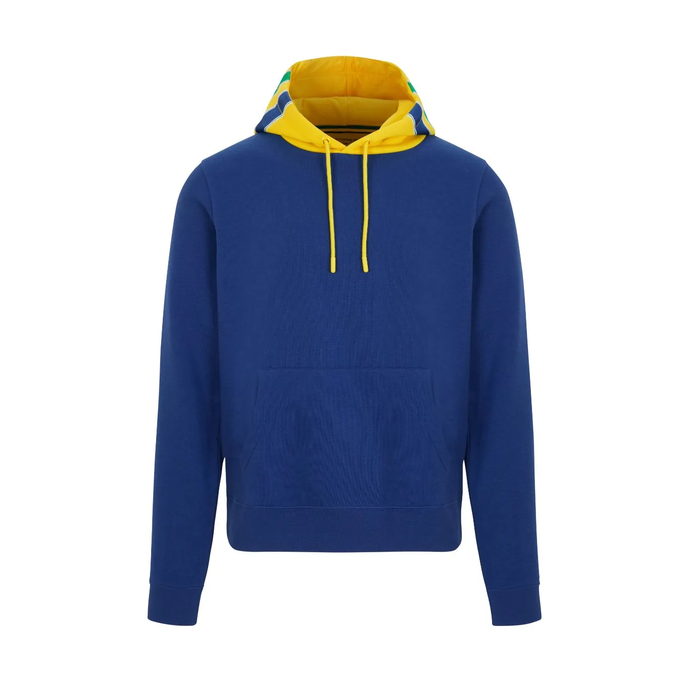 Sweat à capuche AYRTON SENNA Rayures bleu pour homme
