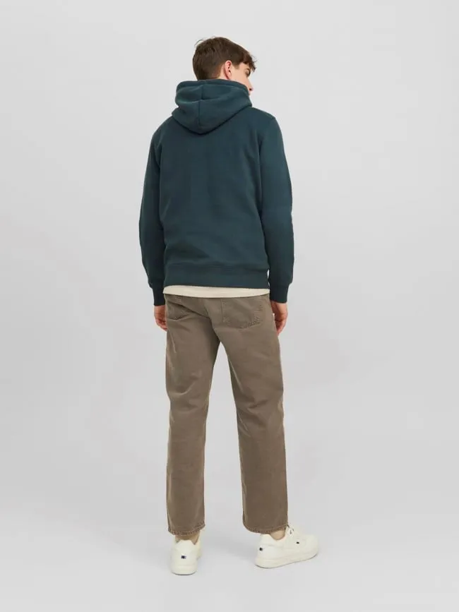 Sweat à capuche jordalston vert homme - Jack & Jones | wimod