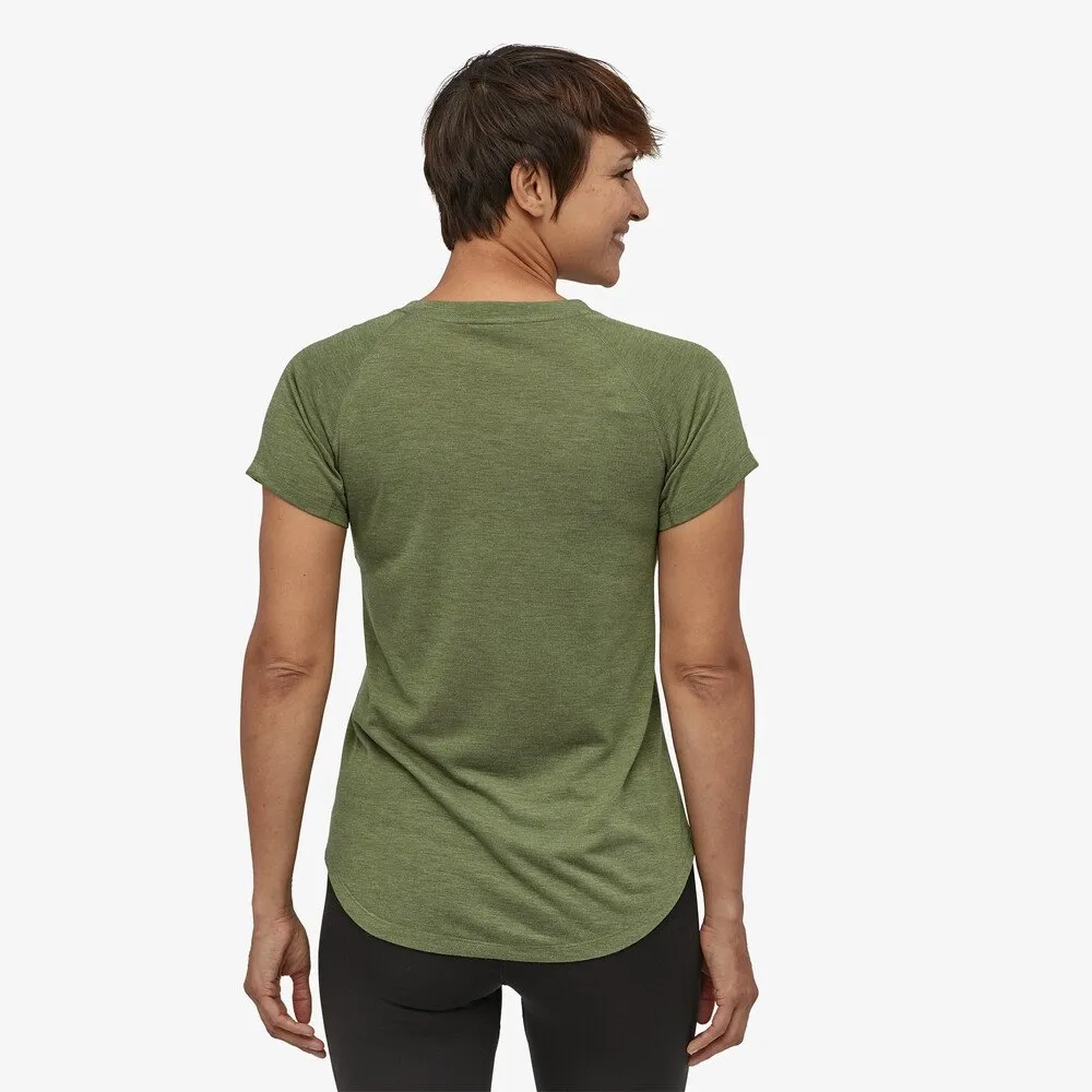 T-shirt Patagonia Femmes Cap Cool Trail Shirt Camp Green