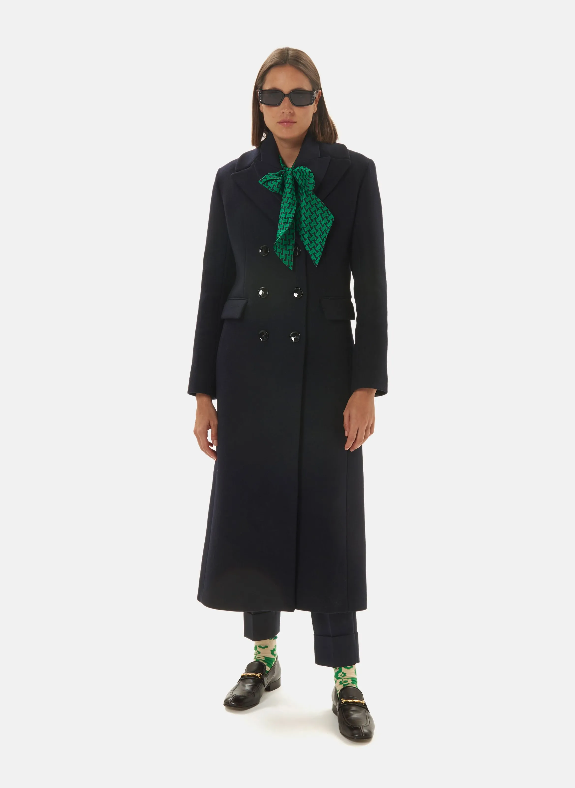 TARA JARMON  Manteau cintré   longues à revers - marzia - Bleu