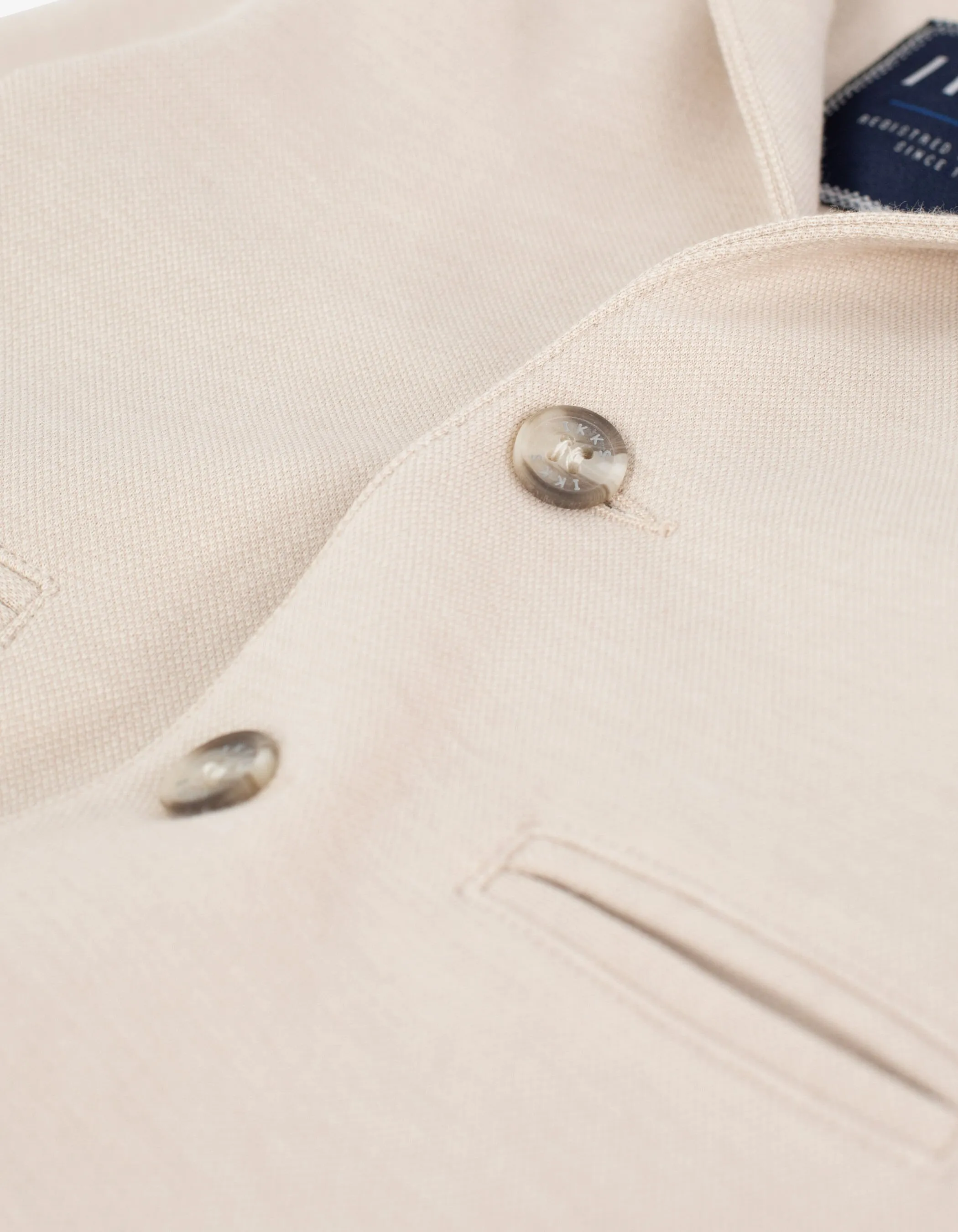 Veste beige clair maille bio bébé garçon